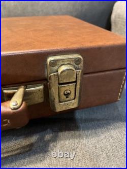 Vintage Vincenzo Bernardelli 1960-1970 Italian Leather Pistol Case 14x8.5