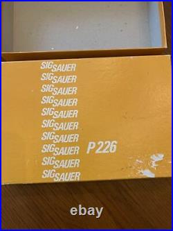 Vintage W. German Sig Sauer P226 Box / W Manual / test target Circa 1989