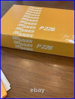 Vintage W. German Sig Sauer P226 Box / W Manual / test target Circa 1989