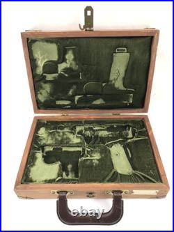 Vintage Webley & Scott Wood Presentation Display Box Case Model 1903 25 1909 9mm