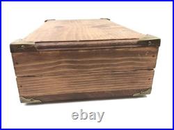 Vintage Webley & Scott Wood Presentation Display Box Case Model 1903 25 1909 9mm