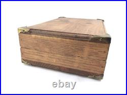 Vintage Webley & Scott Wood Presentation Display Box Case Model 1903 25 1909 9mm