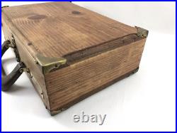 Vintage Webley & Scott Wood Presentation Display Box Case Model 1903 25 1909 9mm