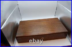 Vintage Wood Dual GUN PISTOL CASE lined Colt Smith & Wesson Ruger lock key FINE