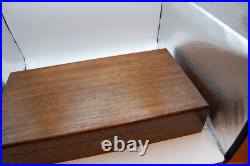 Vintage Wood Dual GUN PISTOL CASE lined Colt Smith & Wesson Ruger lock key FINE