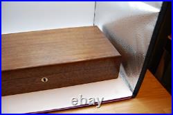 Vintage Wood Dual GUN PISTOL CASE lined Colt Smith & Wesson Ruger lock key FINE