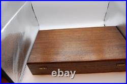 Vintage Wood Dual GUN PISTOL CASE lined Colt Smith & Wesson Ruger lock key FINE