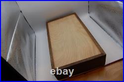 Vintage Wood Dual GUN PISTOL CASE lined Colt Smith & Wesson Ruger lock key FINE