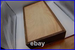 Vintage Wood Dual GUN PISTOL CASE lined Colt Smith & Wesson Ruger lock key FINE