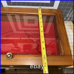 Vintage Wooden Display Gun Case