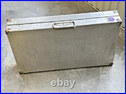 Vintage Ziegel Engineering Aluminum Travel Case Foam Lined Interior, Lock & Key