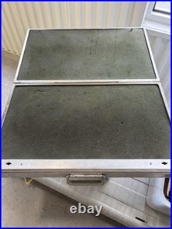 Vintage Ziegel Engineering Aluminum Travel Case Foam Lined Interior, Lock & Key