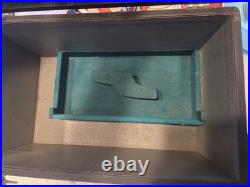 Vintage deluxe 2 gun storage with2 gun stand case including sportscope 9x50 spot s