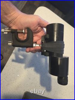 Vintage deluxe 2 gun storage with2 gun stand case including sportscope 9x50 spot s