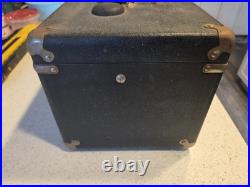 Vintage deluxe 2 gun storage with2 gun stand case including sportscope 9x50 spot s