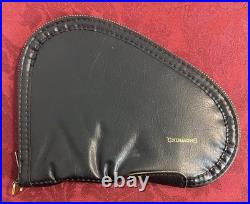 Vtg Factory Original Browning BDA 380 Black Leather Pouch Pistol Case Red Int