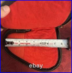 Vtg Factory Original Browning BDA 380 Black Leather Pouch Pistol Case Red Int