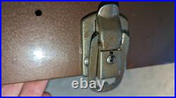 Vtg Metal Pistol Revolver & Ammunition Security Case Gun Safe w Patches No Key Vtg Metal Pistol Revolver & Ammunition Security Case Gun Safe w Patches No Key