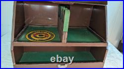 Vtg Metal Pistol Revolver & Ammunition Security Case Gun Safe w Patches No Key Vtg Metal Pistol Revolver & Ammunition Security Case Gun Safe w Patches No Key