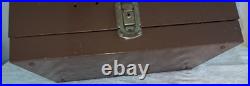 Vtg Metal Pistol Revolver & Ammunition Security Case Gun Safe w Patches No Key Vtg Metal Pistol Revolver & Ammunition Security Case Gun Safe w Patches No Key