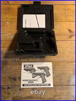 Vtg Original WALTHER Pistol Interarms PP/PPK Factory Plastic Box & Manual