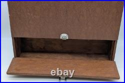 Vtg Pachmayr Gun Works Adjustable Lok-Grip Tray Super Deluxe Case Brown No Key