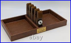 Vtg Pachmayr Gun Works Adjustable Lok-Grip Tray Super Deluxe Case Brown No Key