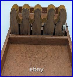 Vtg Pachmayr Gun Works Adjustable Lok-Grip Tray Super Deluxe Case Brown No Key