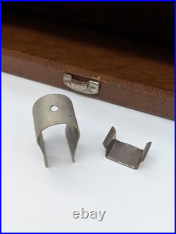 Vtg Pachmayr Gun Works Adjustable Lok-Grip Tray Super Deluxe Case Brown No Key