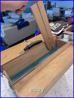 Vtg Pflumm Custom Wood Range Master Handled Pistol Carry All Case Box Storage BH