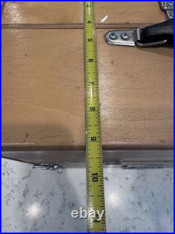 Vtg Pflumm Custom Wood Range Master Handled Pistol Carry All Case Box Storage BH