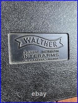 Walther / Interarms PPK PPK/s Factory Plastic Box/Case withCleaning Rod & Manual