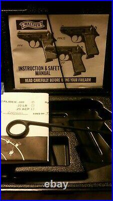 Walther Interarms Ppk/s 380 Factory Box Case & Manual & Target