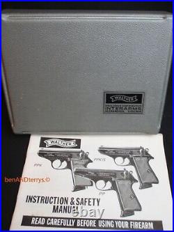 Walther PPK/s Factory Original Silver Pistol EMPTY Case Box with Manual