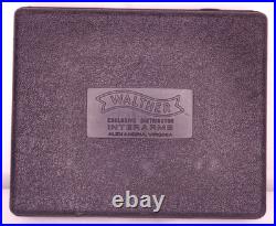 Walther PP, PPK, PPK/S Hard Shell Case and Instruction & Safety Manual Vintage