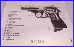 Walther PP, PPK, PPK/S Hard Shell Case and Instruction & Safety Manual Vintage