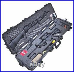 Waterproof 3 Gun Competition Case with Silica Gel & Accessory