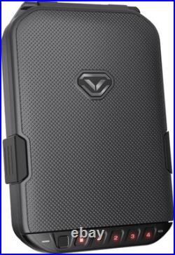 Waterproof Biometric Travel Case Rugged Handgun Lock Box in Titanium Gray Waterproof Biometric Travel Case Rugged Handgun Lock Box in Titanium Gray