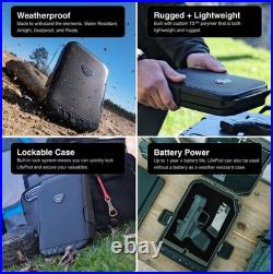 Waterproof Biometric Travel Case Rugged Handgun Lock Box in Titanium Gray Waterproof Biometric Travel Case Rugged Handgun Lock Box in Titanium Gray
