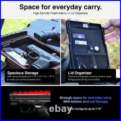 Waterproof Biometric Travel Case Rugged Handgun Lock Box in Titanium Gray Waterproof Biometric Travel Case Rugged Handgun Lock Box in Titanium Gray