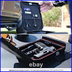 Waterproof Biometric Travel Case Rugged Handgun Lock Box in Titanium Gray Waterproof Biometric Travel Case Rugged Handgun Lock Box in Titanium Gray