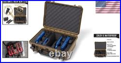 Waterproof & Dustproof Pistol Case for 4 Firearms Lightweight & Durable Design Waterproof & Dustproof Pistol Case for 4 Firearms Lightweight & Durable Design