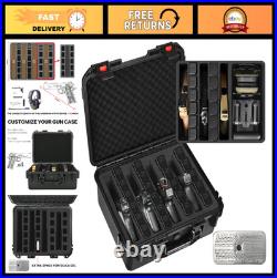 Waterproof Hard Shell Pistol Case for Handguns, Multi-Gun Storage, TSA Approved