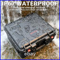 Waterproof Hard Shell Pistol Case for Handguns, Multi-Gun Storage, TSA Approved