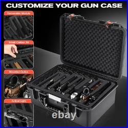 Waterproof Hard Shell Pistol Case for Handguns TSA Approved Multi-Gun Storage