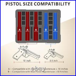 Waterproof Hard Shell Pistol Gun Case for Handguns TSA Approved, Holds Multipl
