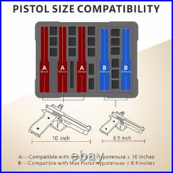 Waterproof Hard Shell Pistol Gun Case for Multiple Handguns & Mags TSA Approve