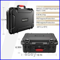 Waterproof Hard Shell Pistol Gun Case for Multiple Handguns & Mags TSA Approve