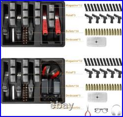 Waterproof Shockproof Gun Case for 5 Pistols & 12 Magazines Black Hard Case Waterproof Shockproof Gun Case for 5 Pistols & 12 Magazines Black Hard Case
