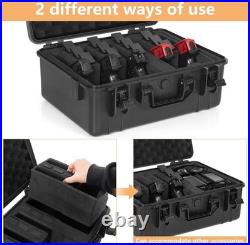 Waterproof Shockproof Gun Case for 5 Pistols & 12 Magazines Black Hard Case Waterproof Shockproof Gun Case for 5 Pistols & 12 Magazines Black Hard Case